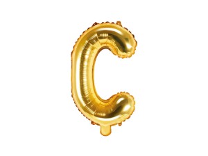 Folienballon Buchstabe ''C'', 35cm, gold