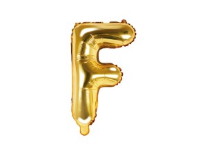 Folienballon Buchstabe ''F'', 35cm, gold