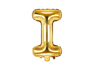 Folienballon Buchstabe ''I'', 35cm, gold