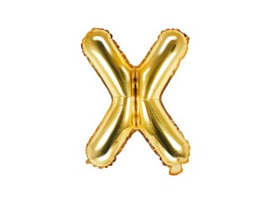 Folienballon Buchstabe ''X'', 35cm, gold