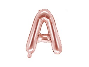 Folienballon Buchstabe ''A'', 35cm, roségold