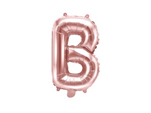 Folienballon Buchstabe ''B'', 35cm, roségold