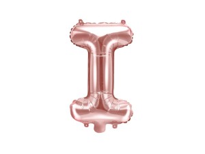 Folienballon Buchstabe ''I'', 35cm, roségold