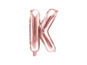 Folienballon Buchstabe ''K'', 35cm, roségold