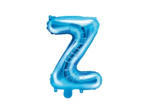 Folienballon Buchstabe ''Z'', 35cm, blau
