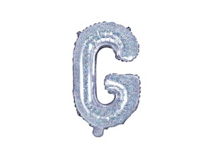 Folienballon Buchstabe ''G'', 35cm, holografisch