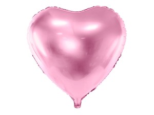 Folienballon Herz, 45cm, hellrosa