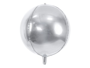 Folienballon Kugel, 40cm, silber