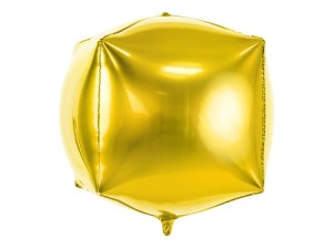 Folienballon Würfel, 35x35x35cm, gold