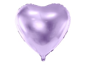 1 Ballon - Herz - Lavendel