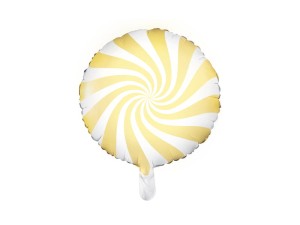 Folienballon Bonbon, 35cm, hellgelb