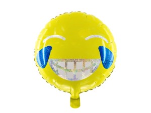 Folienballon Emoji - Lächeln, 45cm