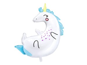 Folienballon Einhorn, 70x75cm