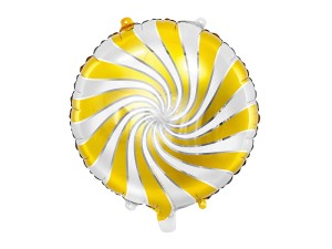 Folienballon Bonbon, 35cm, gold