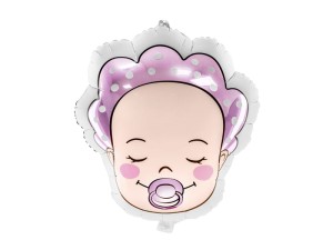 Folienballon Baby Girl, 40x45cm, Mix