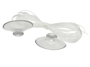 Saugnäpfe mit Nylonschnur, 4cm (1 VPE / 6 Stk.)