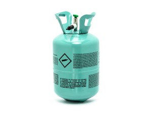 Flasche mit Helium, mintgrün, 30 Ballons