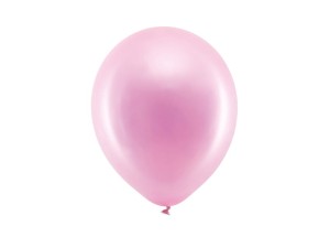 Rainbow Ballons 23cm, metallisiert, rosa (1 VPE / 10 Stk.)