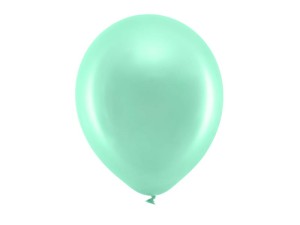 Ballons Rainbow 30cm, metallisiert, mint (1 VPE / 100 Stk.)