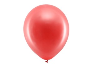 Ballons Rainbow 30cm, metallisiert, rot (1 VPE / 100 Stk.)