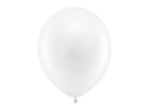Rainbow Ballons 30cm, pastell, weiß (1 VPE / 10 Stk.)