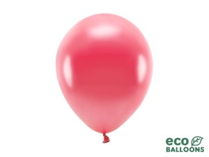 Ballons Eco 26 cm, metallisiert, hellrot (1 VPE / 100 Stk.)
