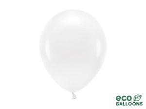 Ballons Eco 26 cm, pastell, weiß (1 VPE / 10 Stk.)