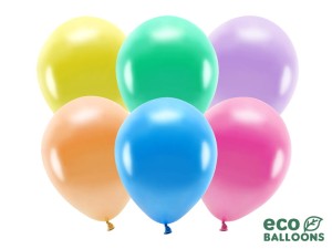 Ballons Eco 30cm, metallisiert, Mix (1 VPE / 100 Stk.)