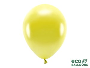 Ballons Eco 30cm, metallisiert, gelb (1 VPE / 100 Stk.)