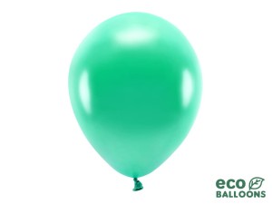 Ballons Eco 30cm, metallisiert, grün (1 VPE / 100 Stk.)