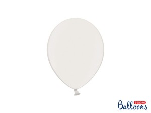 Ballons Strong 23cm, Metallic Pure White (1 VPE / 100 Stk.)