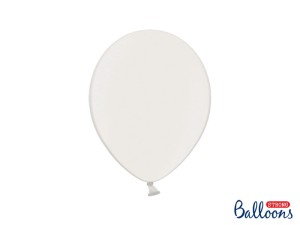 Ballons Strong 27cm, Metallic Pure White (1 VPE / 10 Stk.)