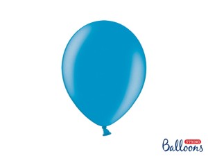 Ballons Strong 27cm, Metallic Caribb. Blau (1 VPE / 100 Stk.)