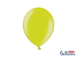 Ballons Strong 27cm, Metallic Lime Green (1 VPE / 50 Stk.)