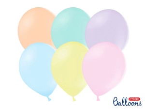 Ballons Strong 30cm, Pastel Mix (1 VPE / 100 Stk.)