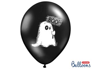 Ballons 30cm, Gespenst, Pastel Black (1 VPE / 50 Stk.)