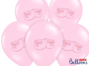 Ballons 30cm, Schühchen, Pastel Baby Pink (1 VPE / 50 Stk.)