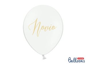 Ballons 30cm, Novio, Pastel Pure White (1 VPE / 50 Stk.)