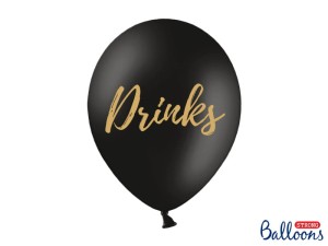 Ballons 30cm, Drinks, Pastel Black (1 Pk. / 50 St.)