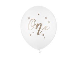 Ballons 30 cm, One, Pastel Pure White (1 VPE / 50 Stk.)
