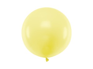 Runder Ballon 60cm, Pastel Light Yellow