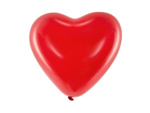 Ballons 10'' Herzen, pastellrot (1 VPE / 100 Stk.)