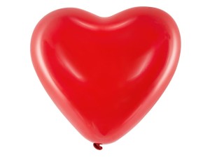 Ballons 16'' Herzen, pastellrot (1 VPE / 6 Stk.)