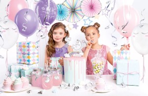 Set mit Partydekorationen - Einhorn