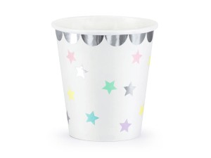 6 Pappbecher Trend - 180ml - Unicorn Stars