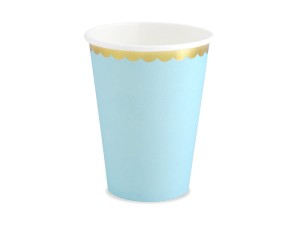 Becher, hellblau, 220ml (1 VPE / 6 Stk.) (1 Pk. / 6 St.)