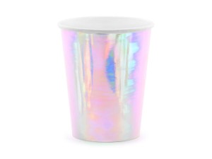 6 Pappbecher Trend - 220ml - Iridescent