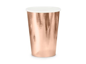 Becher, roségold, 220ml (1 Pk. / 6 St.)