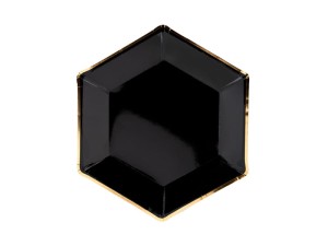 Teller Let's Celebrate, schwarz, 23cm (1 VPE / 6 Stk.)