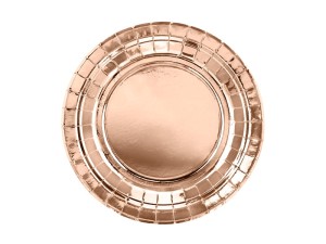 Runde Teller, roségold, 18cm (1 VPE / 6 Stk.)